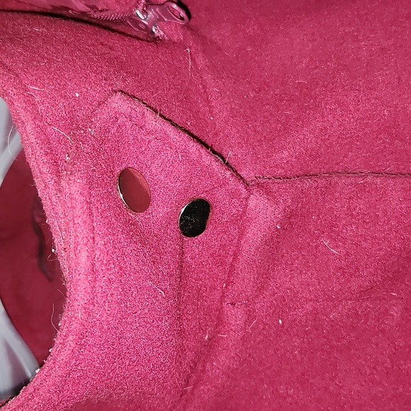 ASHLEY STEWART Fuschia Winter Pea Coat, Zip Up, Size 22/24, EUC - Picture 2 of 6